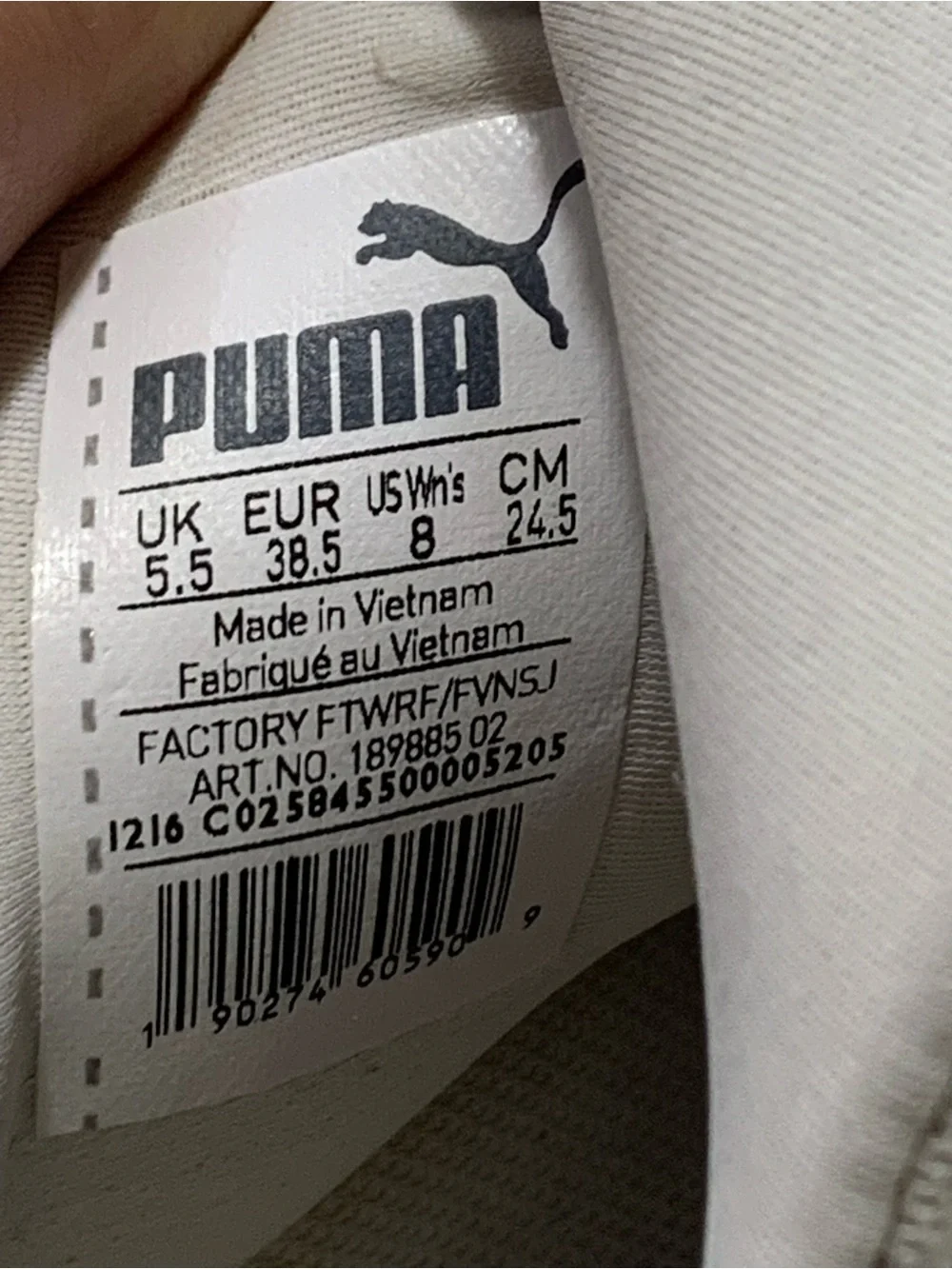 Puma Women’s White and Gray Slip-On Athletic Sneakers